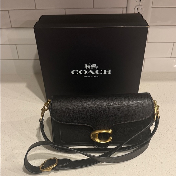 Coach Black Pebbled Leather Tabby 26 Bag - Picture 2 of 8